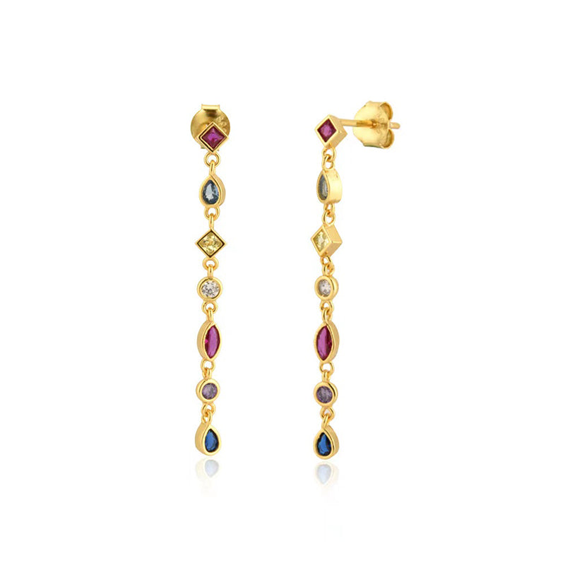 Multicolour Long Earrings