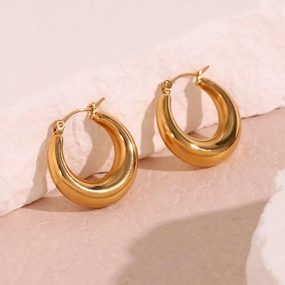 Hollow Hoop Earrings