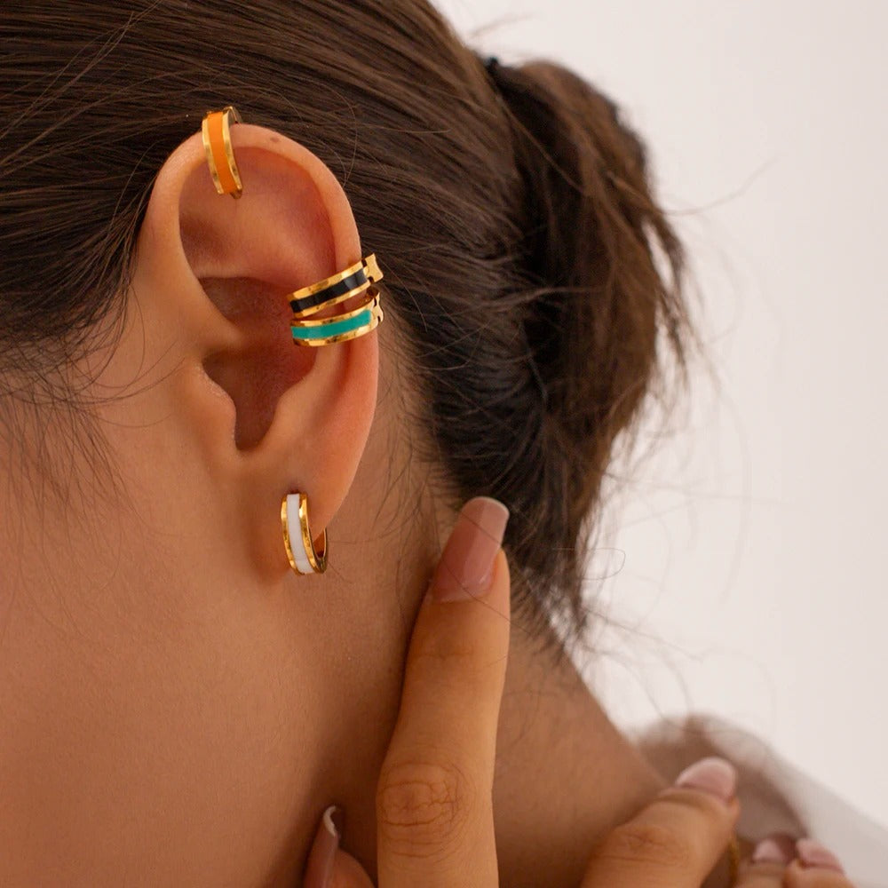 Colour Hoop Earrings