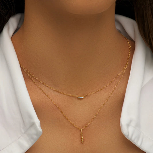 Diamond Layer Chain Necklace