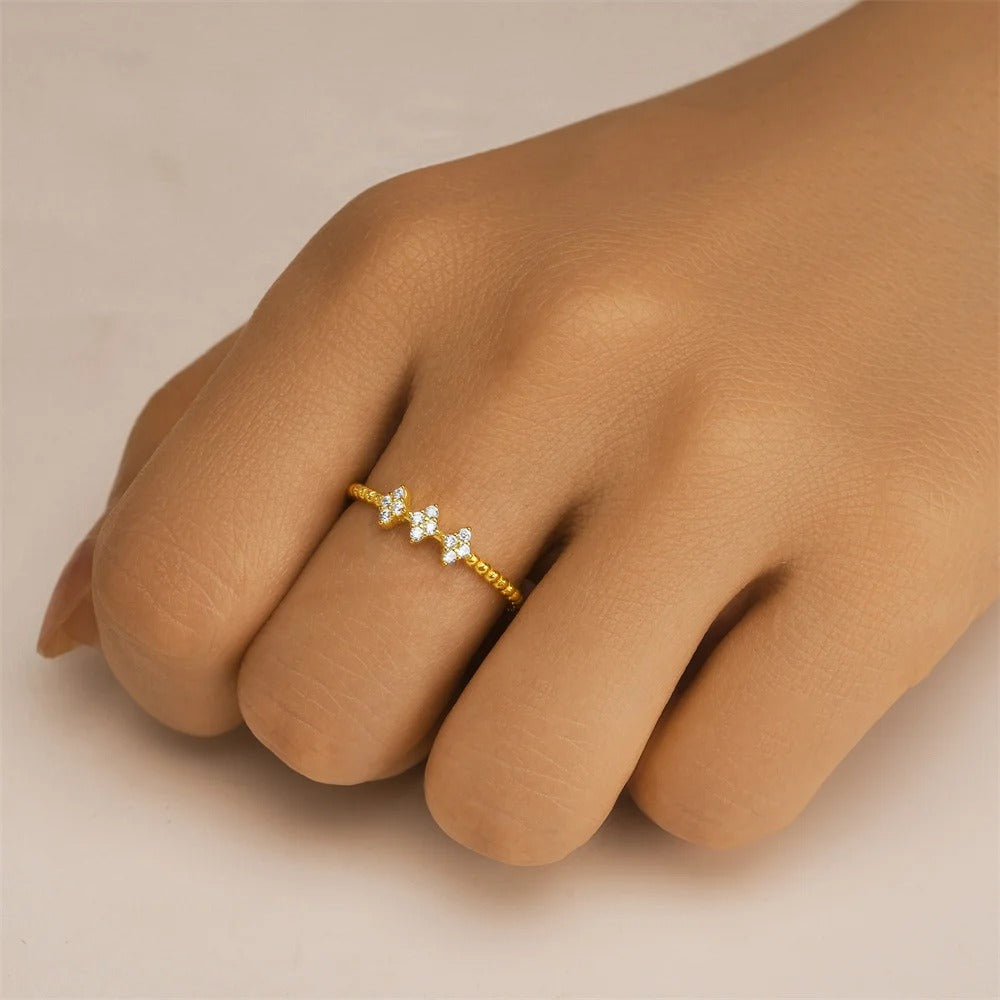 Gold Twist Open Ring