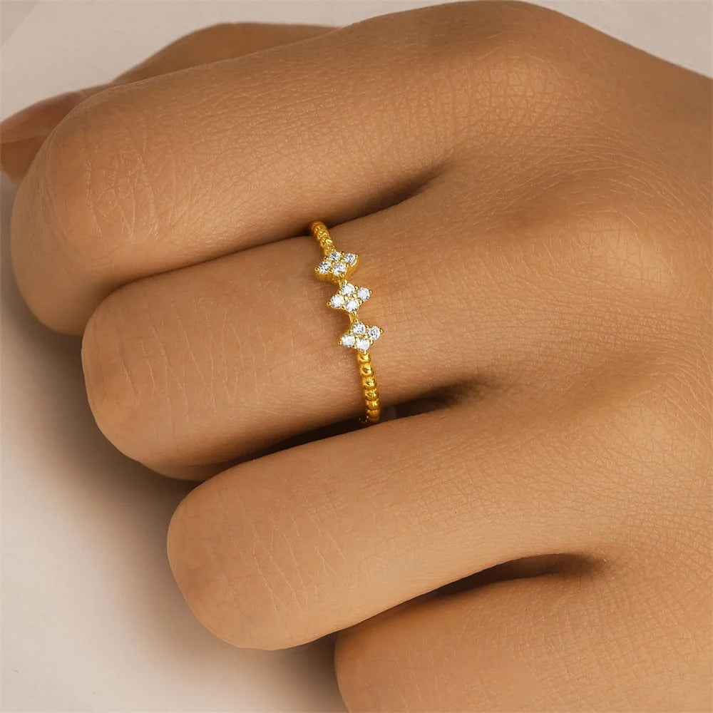 Gold Twist Open Ring