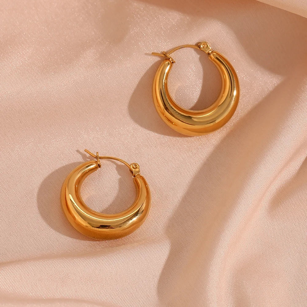 Hollow Hoop Earrings