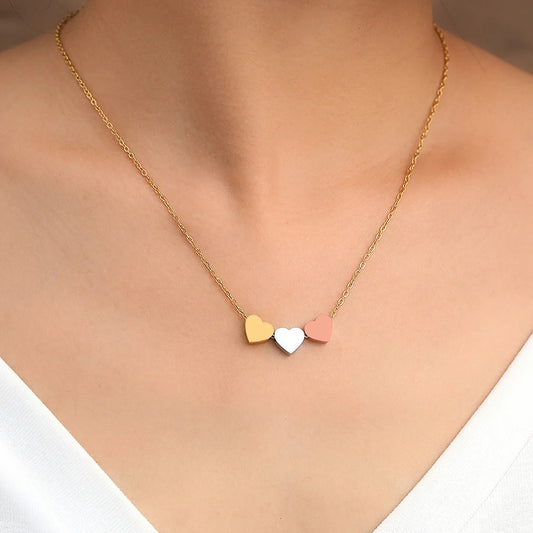 Three Heart Necklace