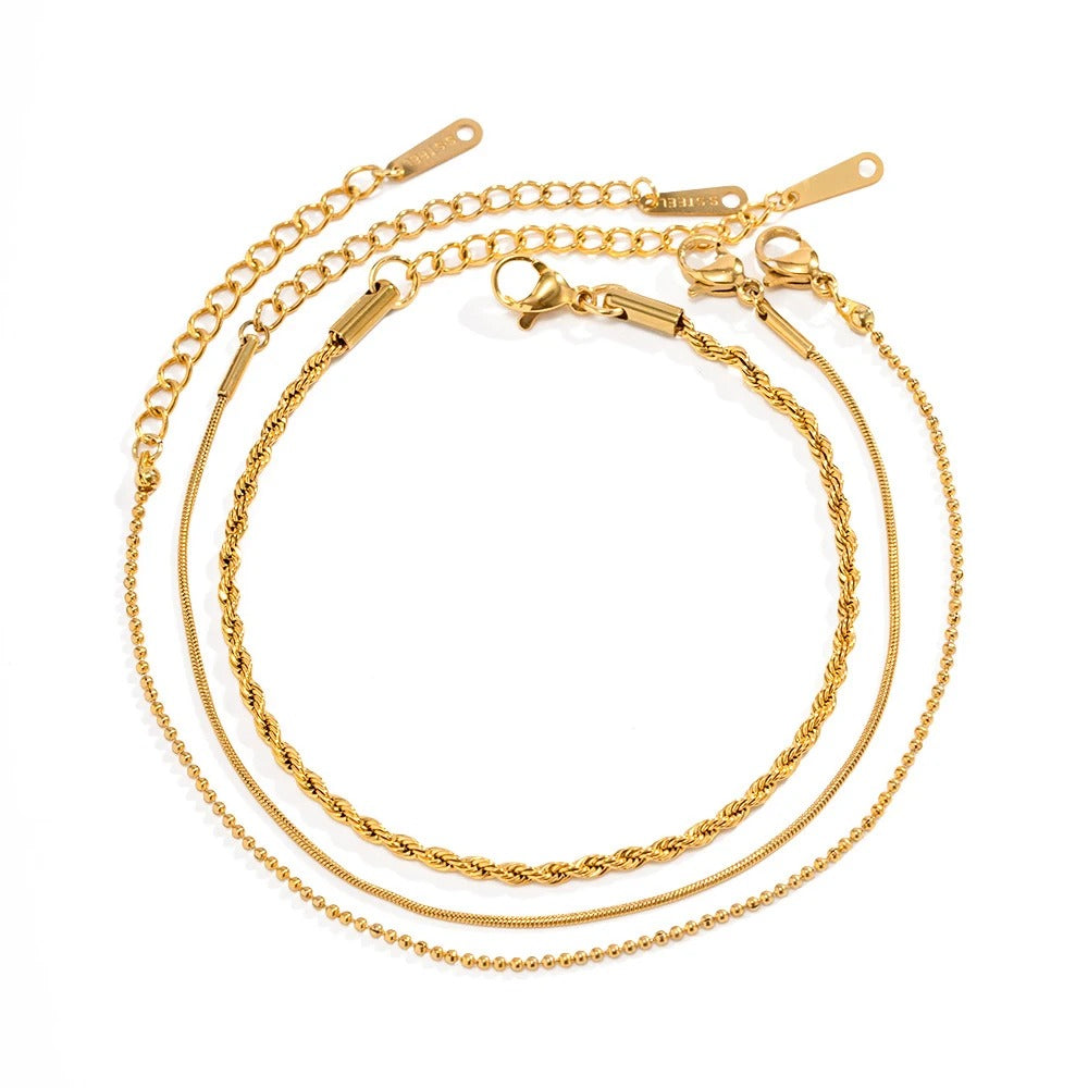 18k Gold Chain Bracelet