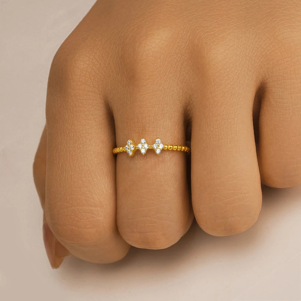 Gold Twist Open Ring