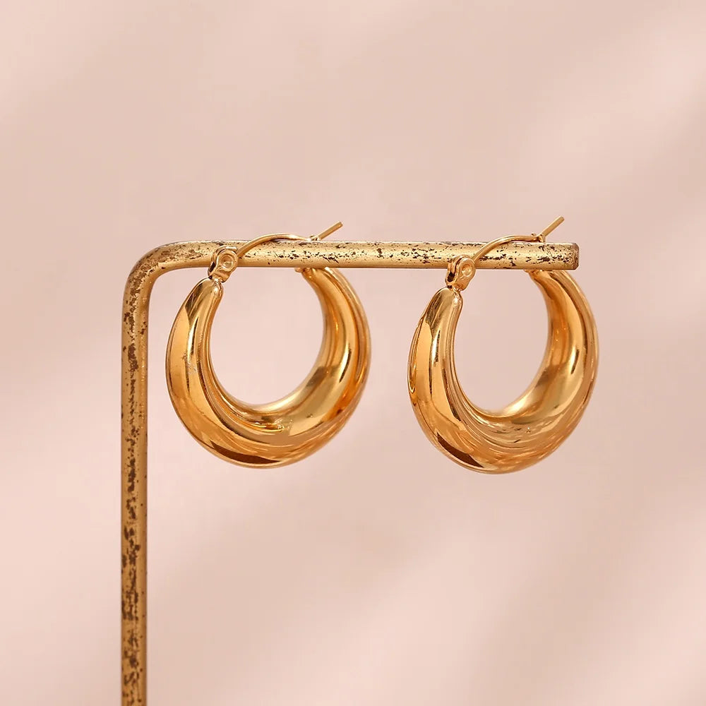 Hollow Hoop Earrings