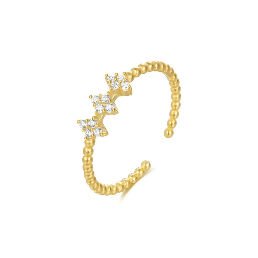 Gold Twist Open Ring